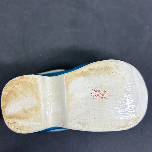Occupied Japan Ceramic Blue Boot antique! - Picture 6 of 10